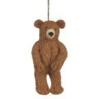 Grizzly Bear Felt Hanging Decoration