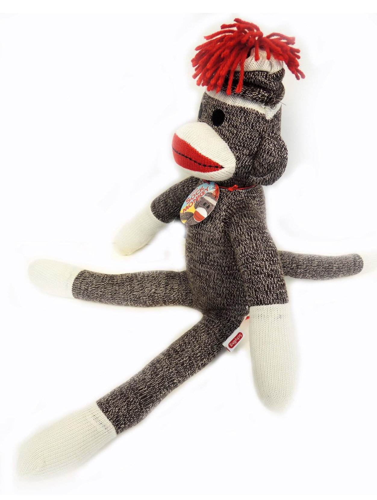 Retro Sock Monkey plush toy (50cm)