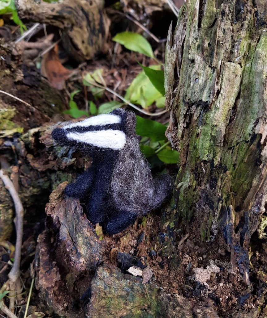 Bertie Badger Felt Hanging Decoration