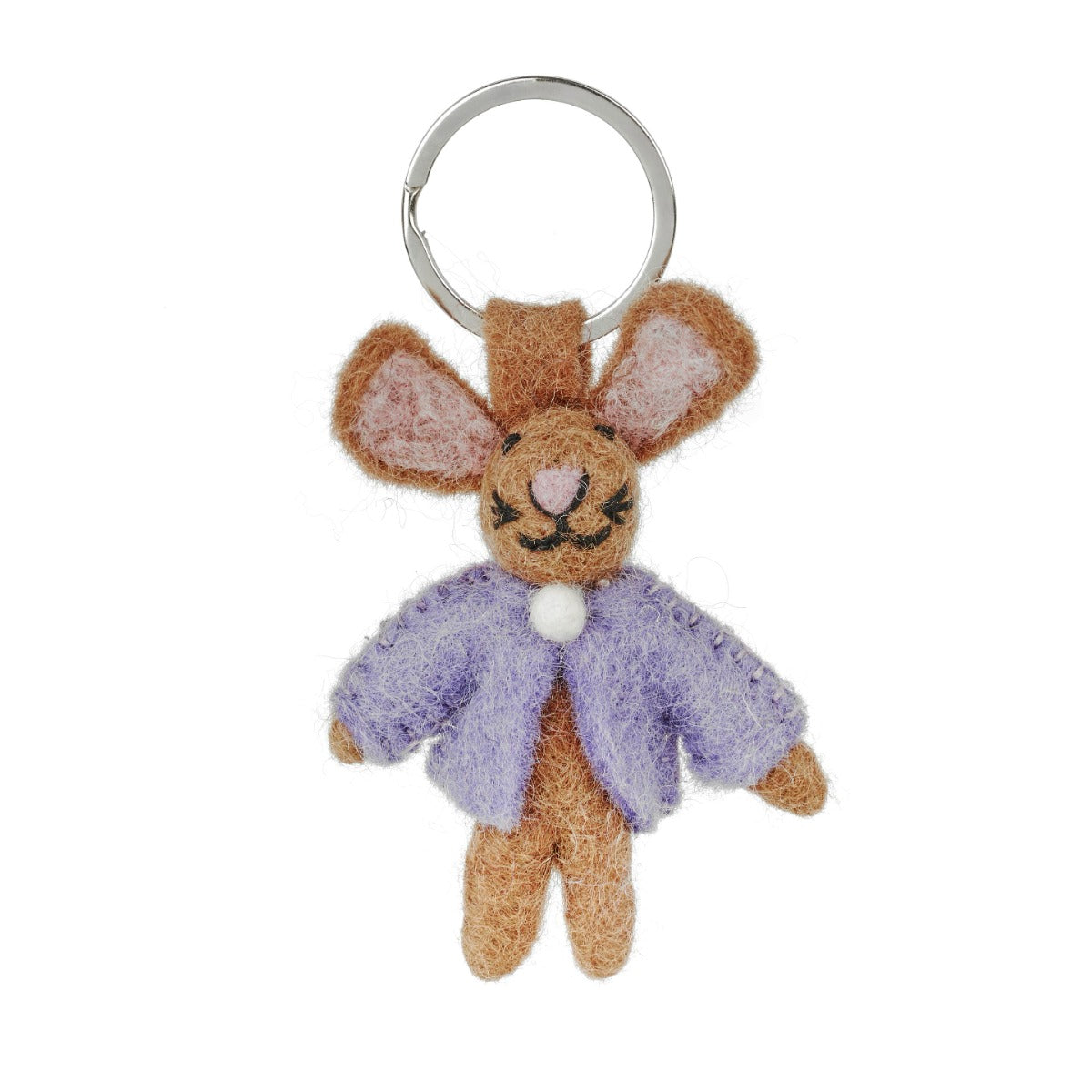 Bunny Felt Keyring