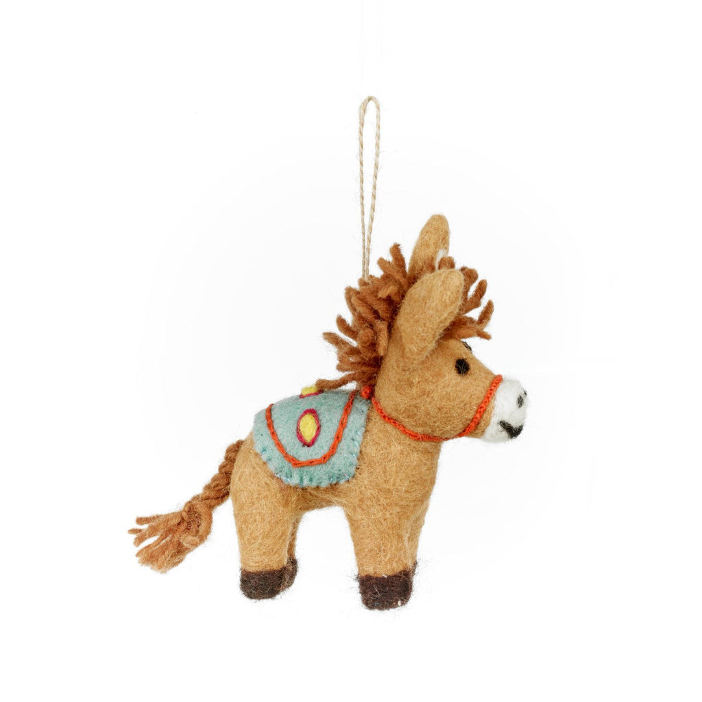 Dale the Donkey Felt Hanging Decoration