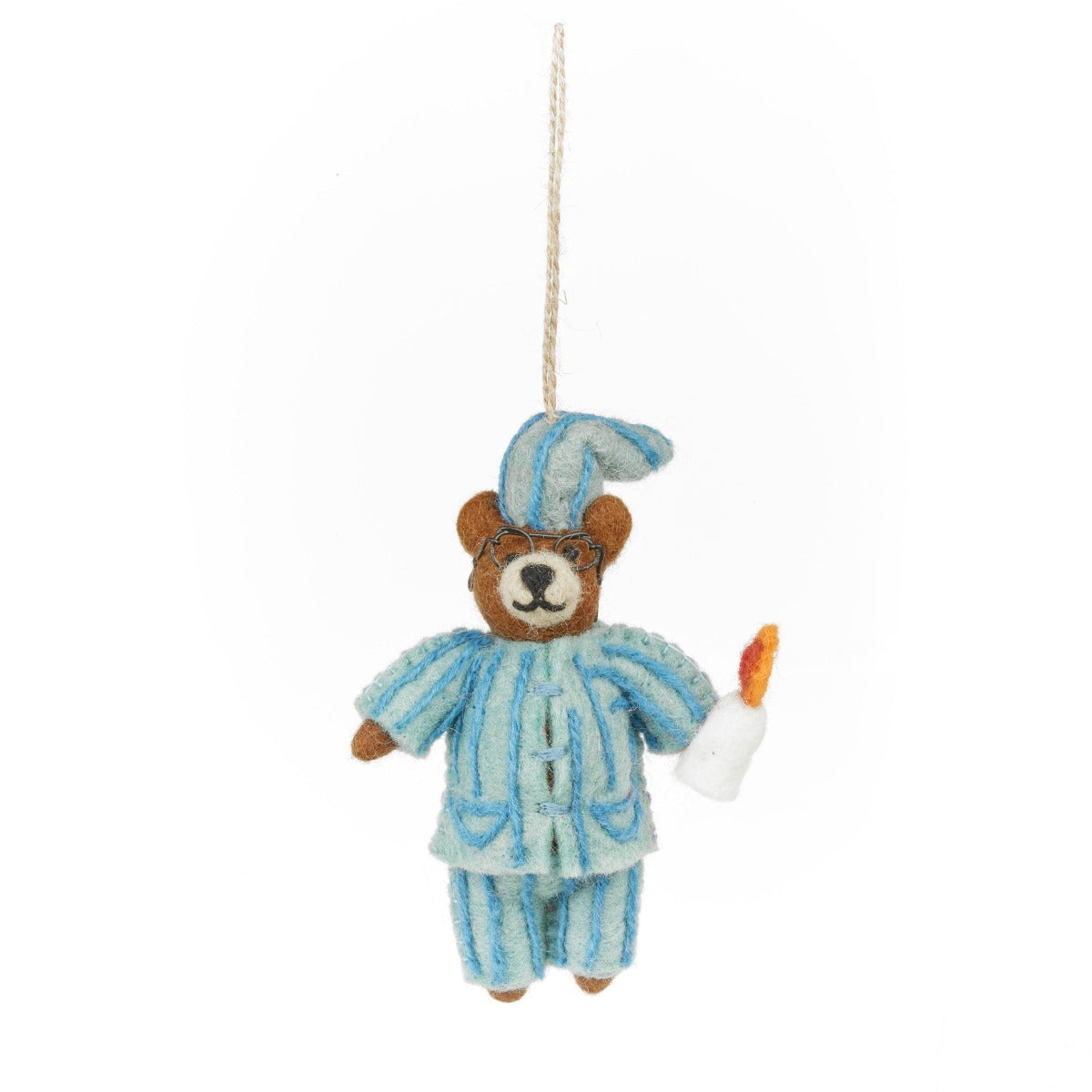 Ebenezer Bear Felt Hanging Decoration