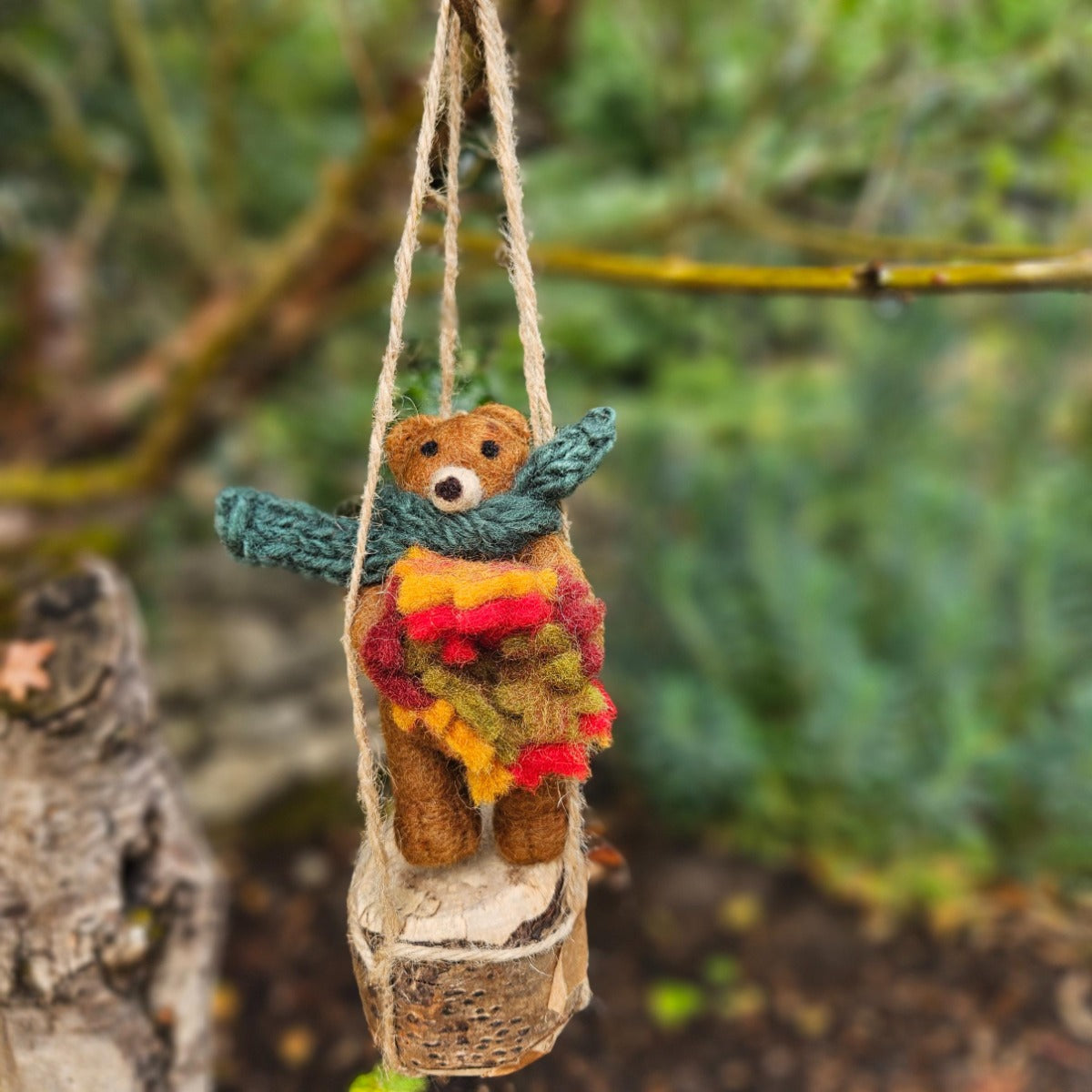 Forest the Bear Felt Hanging Decoration