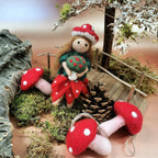 Toadstools Felt Hanging Decorations (Set of 3)