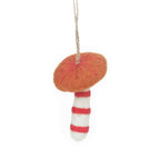 Wild Foraged Mushrooms Felt Hanging Decorations (Set of 3)