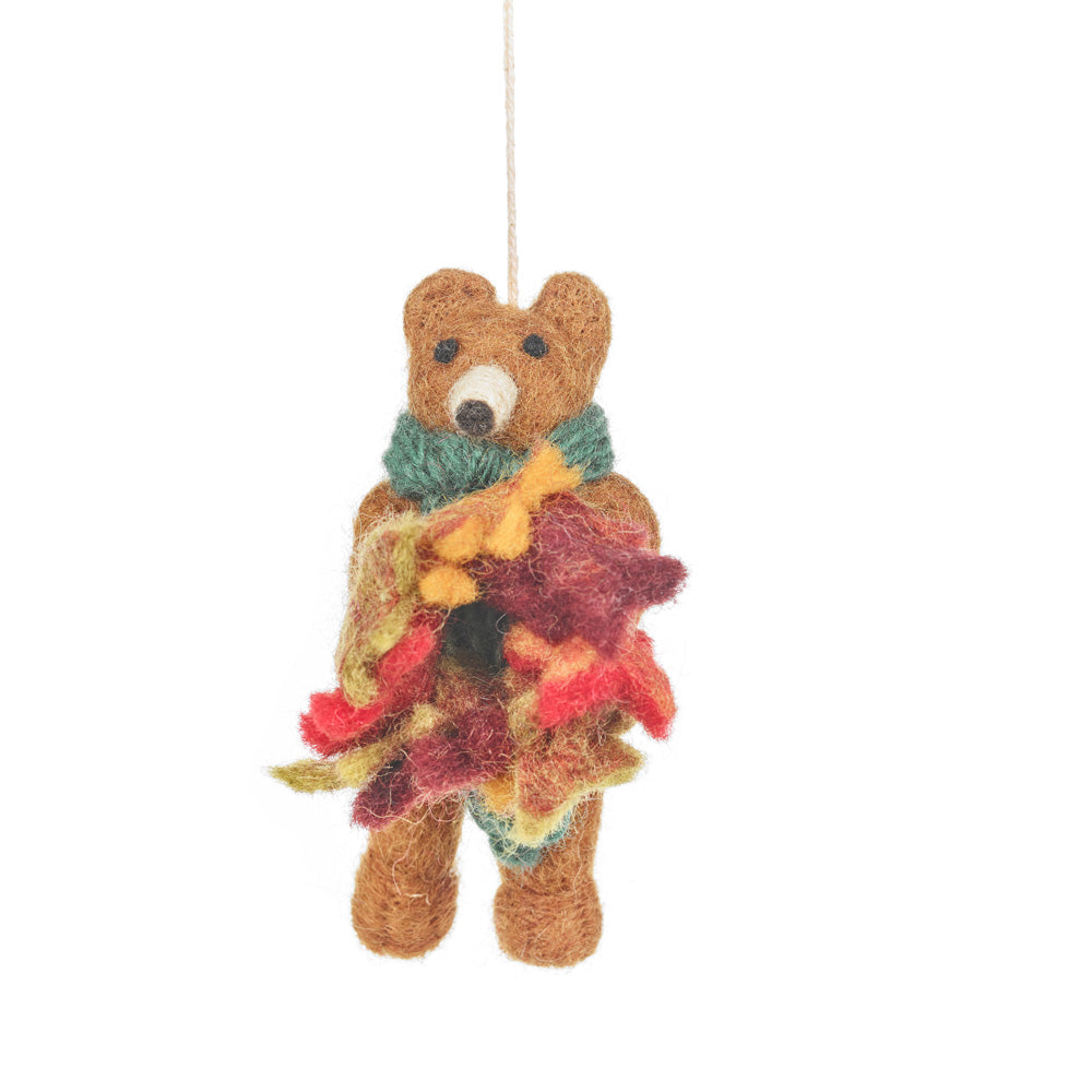Forest the Bear Felt Hanging Decoration