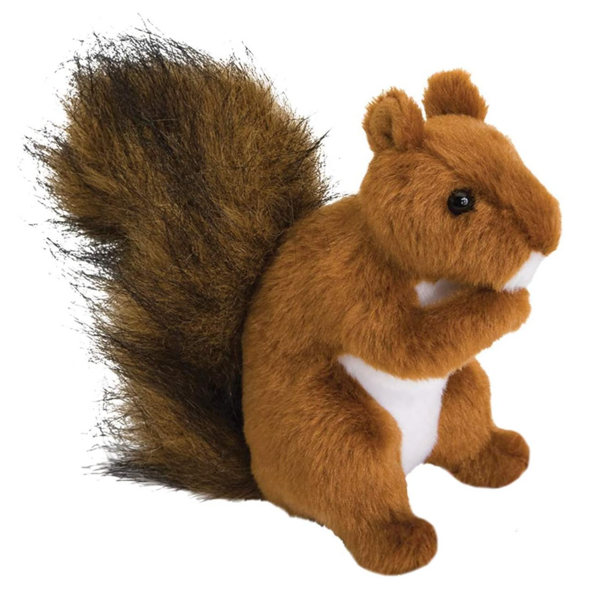 Horizontally mirrored view of Red Squirrel plush toy (15cm)